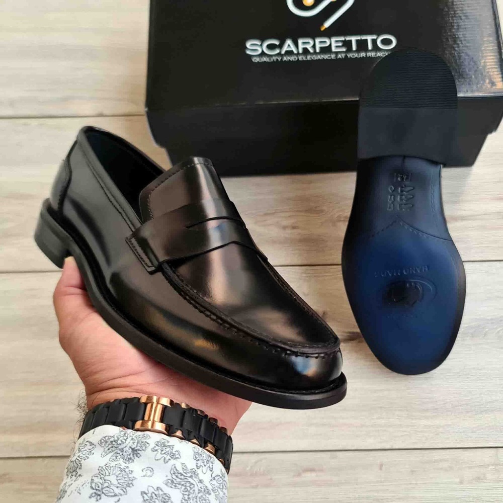 Men's Polished Leather Loafers